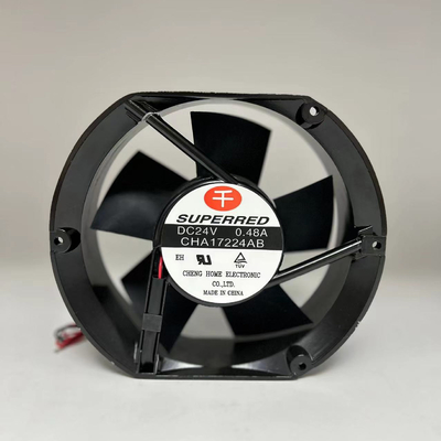 Ventilador de resfriamento sem escova CC preto PBT 94V0 Moldura de plástico tamanho personalizado