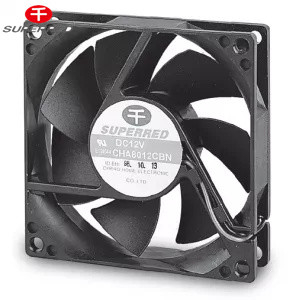 PBT 94V0 Ventilador de arrefecimento em corrente contínua com rolamento de esferas/rolamento de mangas