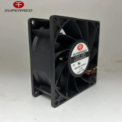 Ventilador de computador de 12 V DC de alto desempenho com cor preta e conector de 3 pinos