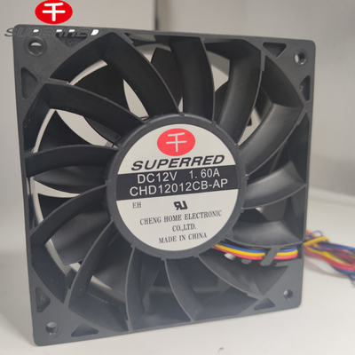 120x120x38mm DC CPU Fan com corrente de 0,2A para melhor dissipação de calor